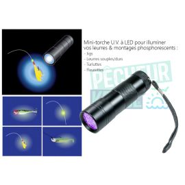 MINI-TORCHE UV 12 LEDS FLASHMER